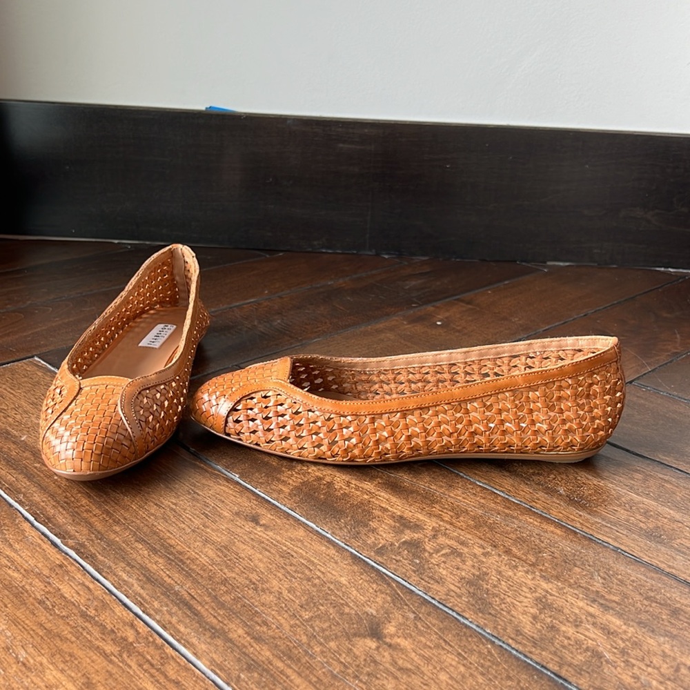 Fratelli Rossetti woven brown leather size 7.5M(37.5) made in Italy 🇮🇹 flats - Picture 8 of 12